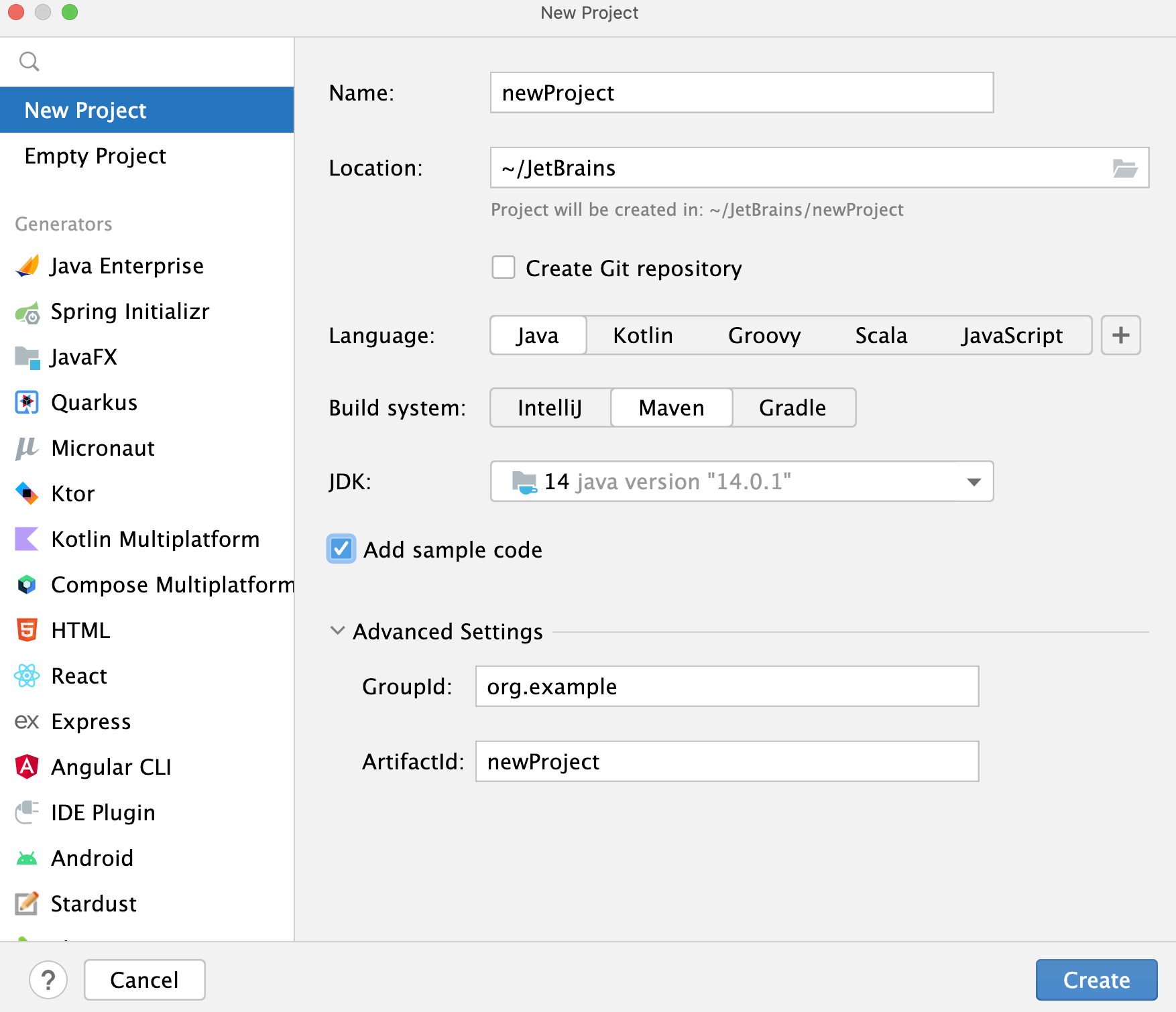 maven-intellij-idea